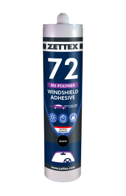 چسب خودرویی ZETTEX MS 72 مخصوص چسباندن انواع شیشه خودرو می‌باشد.